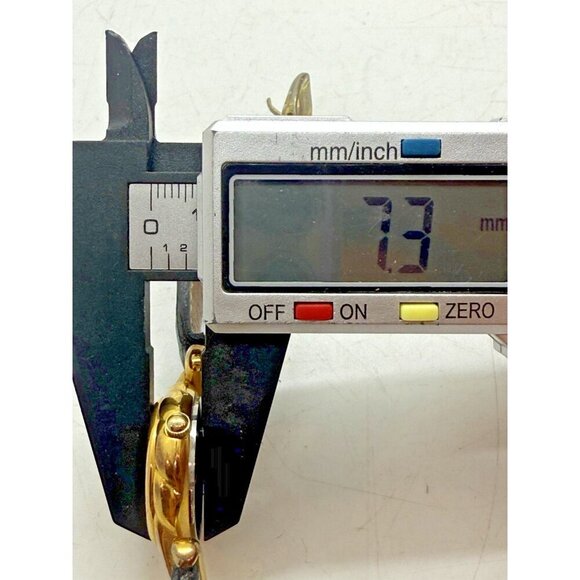 Vtg Fossil Women's Watch DR-2020 Mother of Pearl Face Pink Detail Black Leather - Picture 7 of 7